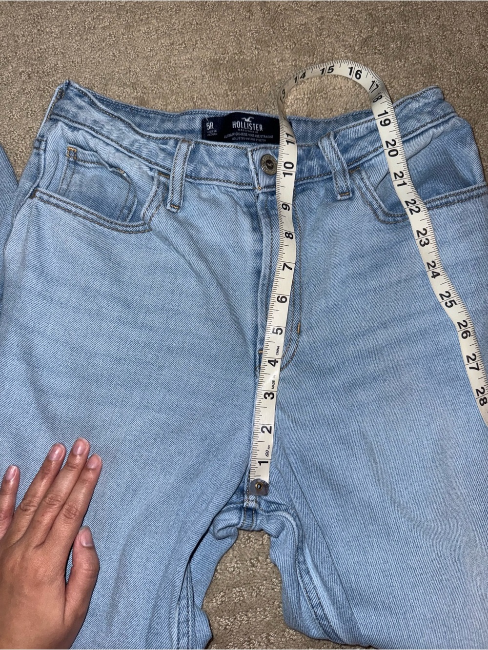 Hollister Ultra High Rise Vintage Straight Jeans 5R - Picture 5 of 6